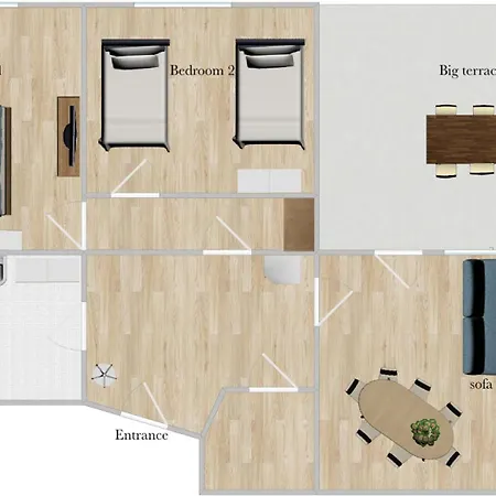 Superhosts Zentrum - Parkplatz - Terrasse - King-bett - Netflix *