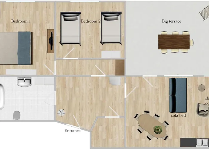 Superhosts Zentrum - Parkplatz - Terrasse - King-bett - Netflix *